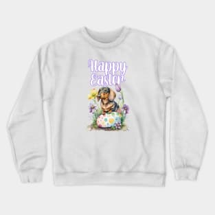 Happy Easter Dachshund Crewneck Sweatshirt